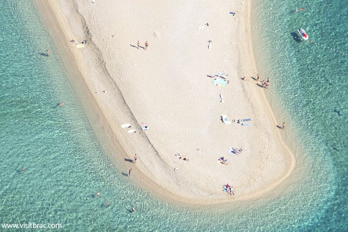 Beach Zlatni Rat Bol Island Brac Croatia