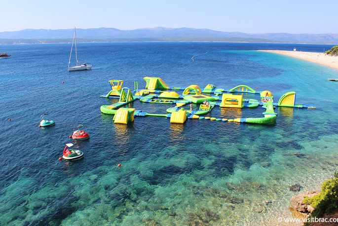 Beach Zlatni Rat Bol Island Brac Croatia